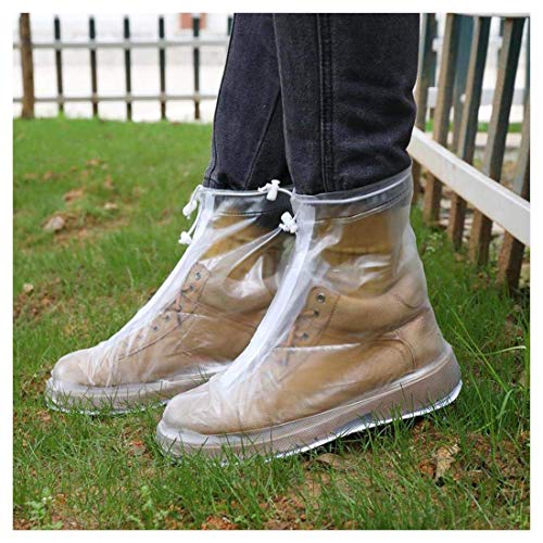 Product Cover Rain Boot Waterproof Shoes Cover Women Men Kids Reusable PVC Rubber Sole Overshoes Galoshes XXL