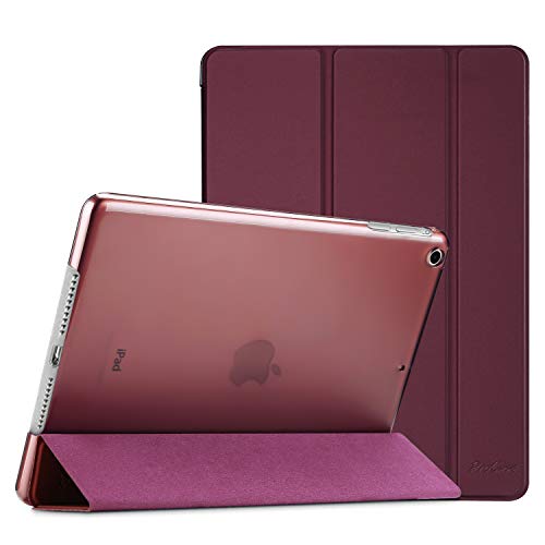 Product Cover Procase Smart Case for iPad Air 1st Edition, Ultra Slim Lightweight Stand Protective Case Shell with Translucent Frosted Back Cover for Apple iPad Air 2013 Model (A1474 A1475 A1476) -Wine