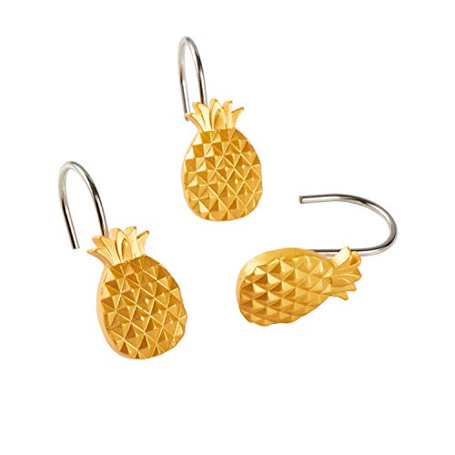 Product Cover SKL Home by Saturday Knight Ltd. Gilded Pineapple Shower Curtain Hooks, Gold