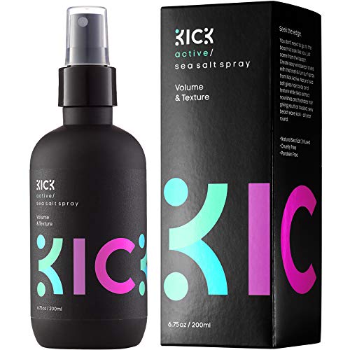 Product Cover KICK Sea Salt Spray for Hair - Natural Texturizing Spray for Gorgeous Beachy Waves All Day Long - 6.75Oz / 200ml