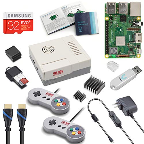 Product Cover Vilros Raspberry Pi 3 Model B+ (B Plus) Retro Arcade Gaming Kit with 2 Gamepads & Fan-Cooled Retro Gaming Case