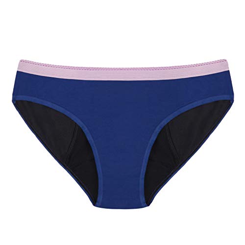 Product Cover THINX BTWN) Absorbent Underwear for Teens - Bikini Panties - Blue, 15/16
