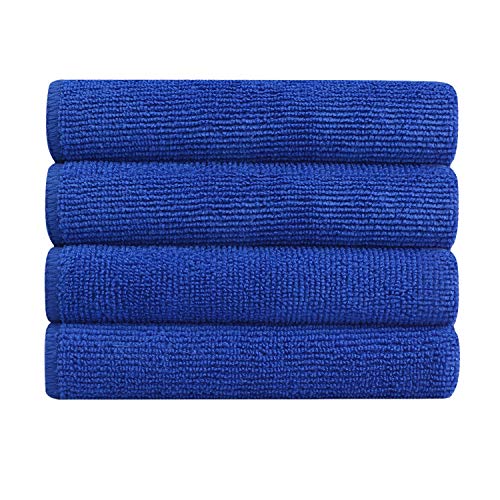 Product Cover Bathla Spic & Span Multi Purpose Micro Fiber Cleaning Cloth - 340 GSM: 30cmx30cm (Pack of 4 - Dark Blue)