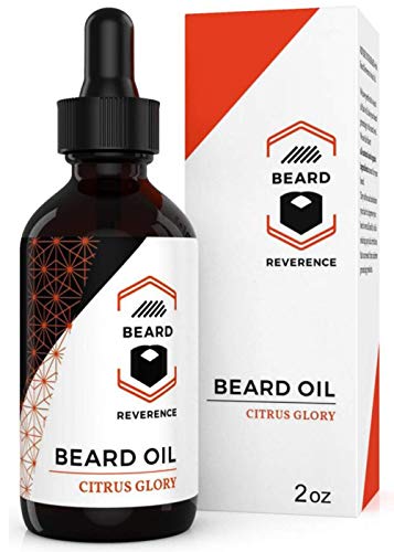 Product Cover Citrus Beard Oil Leave-in Conditioner - Sweet Orange Scent - Large 2oz Size - Enhanced with Organic Tea Tree Oil, Jojoba Oil, and Argan Oil - Mustache and Beard Softener and Growth