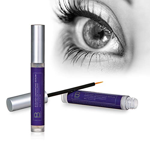 Product Cover Eyelash Growth Serum By B Radiant - Rapid Lash and Brow Treatment Enhancer, Grow Longer and Fuller Lashes and Eyebrows - Made in USA