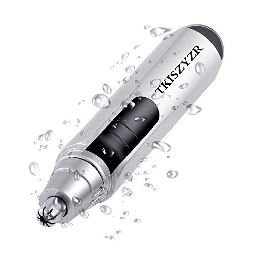 Product Cover Nose Trimmer for Men & Women,Electric Nose and Ear Hair Trimmers/Clippers Removal, Double-Edge Stainless Steel Blades,Wet/Dry, Mute Motor