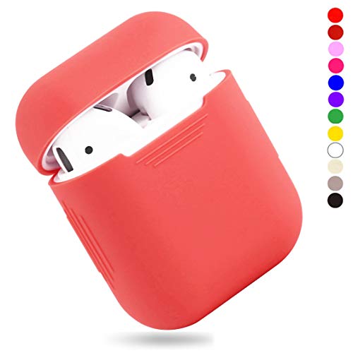 Product Cover EYEKOP AirPods Case, Premium Ultra-Thin Soft Skin Cover Compatible with Apple AirPods 2 & 1 - Red