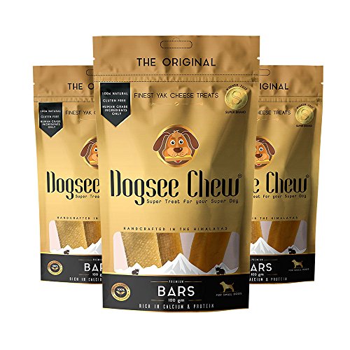 Product Cover Dogsee Chew - 100% Natural Himalayan Dog Chews (Small Bars Pack of 3)