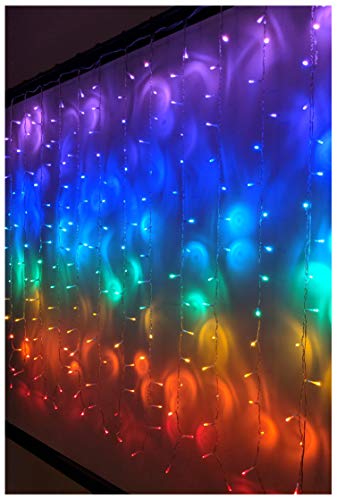 Product Cover Something Unicorn - LED String Curtain Lights with Dimmer Switch for Teen Room, Girls Room, College Dorm, Nursery and Kids Room Décor. Perfect for Unicorn, Fairy & Rainbow Decoration. -Rainbow