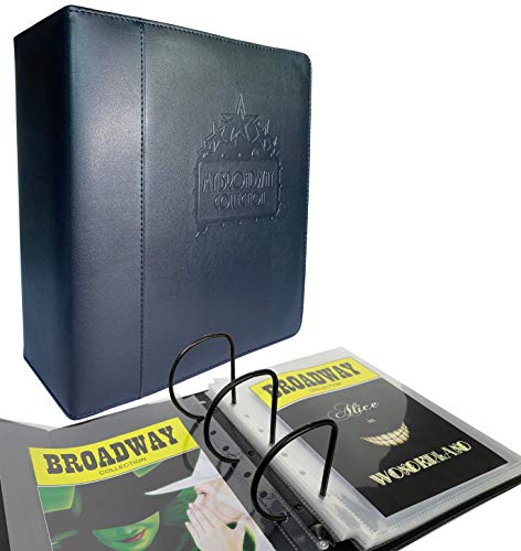 Product Cover Playbill Binder | Black Leather Playbill Binder | 