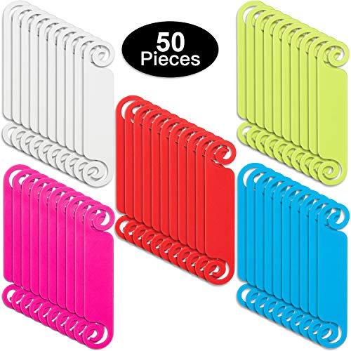Product Cover 50 Pieces Cable Tags Cable Management Labels Multicolor Cable Labels Write on Cord Identification Tags for USB Computer Phone Charger