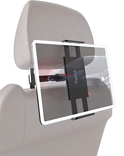 Product Cover Squish Car Headrest Mount Holder, Universal Car Headrest Mount Car Backseat Tablet Holder for iPad Pro/Air/Mini, Kindle,Tablets Nintendo Switch Smartphones, Compatible with 4.5