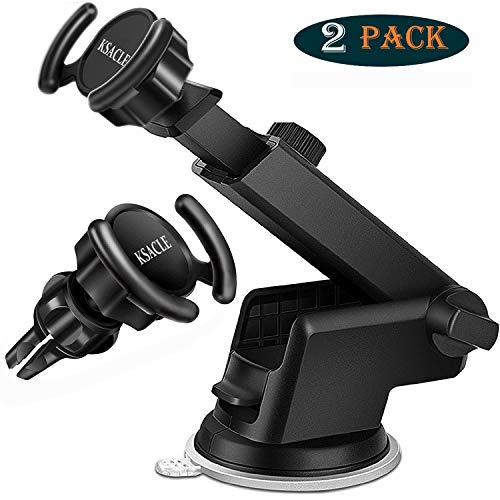Product Cover KSACLE Car Phone Mount, Phone Holder Pop Car Mount Air Vent Out Stand Car Mount, Universal Phone Holder for Car, 360 Degrees Dashboard Desk Wall Bracket for GPS Navigation and Any Smartphones