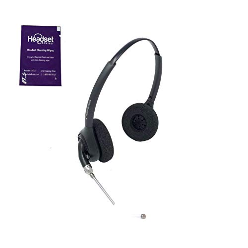 Product Cover Plantronics HW261 Wired Headset Bundle with Headset Advisor Wipe (Certified Refurbished)