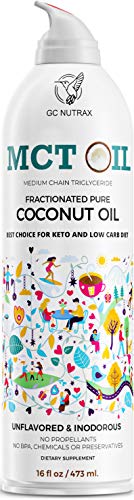 Product Cover MCT Coconut Oil Spray (16oz)-Unique Intake-Control Spray -Perfect for Keto and Paleo Diet | BPA Free Bottle- Non-GMO | Vegan Friendly | Great in Coffee, Tea, Smoothies & Salads-with
