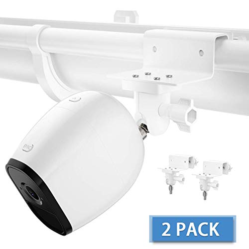 Product Cover Arlo Gutter Mount - Weatherproof Gutter Mount Compatible with Arlo Pro, Arlo Pro 2, Arlo Pro 3, Arlo HD, Arlo Ultra - Greater Height and Best Viewing Angle for Your Arlo Cameras (2 Pack, White)