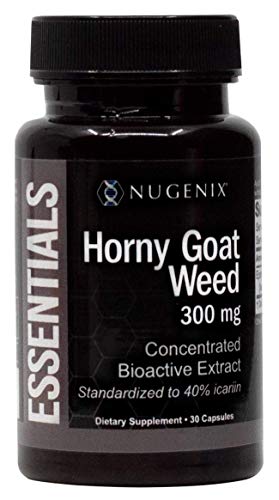 Product Cover Nugenix Essentials Horny Goat Weed Extract - 300mg Epimedium Extract, 40% icariin - Supports Increased Sexual Vitality and Energy for Men and Women