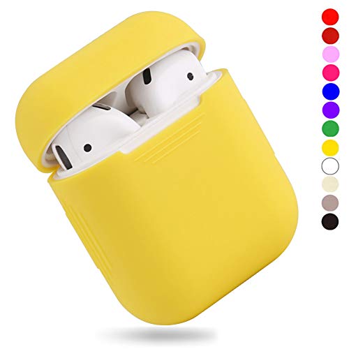 Product Cover EYEKOP AirPods Case, Premium Ultra-Thin Soft Skin Cover Compatible with Apple AirPods 2 & 1 - Yellow