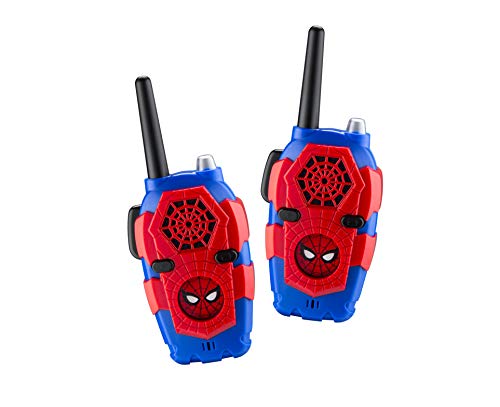 Product Cover Walkie Talkies for Kids Spiderman Far from Home Kids Walkie Talkies FRS Range Lights & Sound Kid Friendly Easy to Use for Indoor Outdoor Adventures