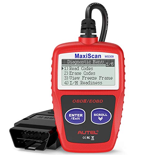 Product Cover Autel MS309 Universal OBD2 Scanner Engine Fault Reader, Read Clear Codes, View Freeze Frame Data, I/M Readiness Smog Check CAN Diagnostic Scan Tool