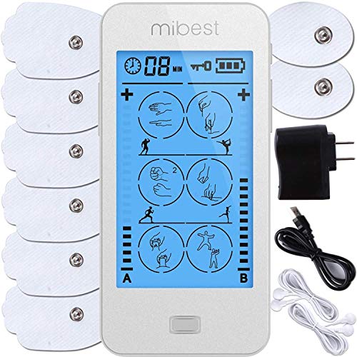 Product Cover MIBEST Portable TENS Unit - Electronic Pulse Massager - Muscle Stimulator Machine for Women and Men - EMS Electrotherapy Muscle Stimulator - Electronic Pulse Stimulator