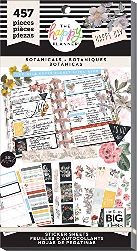 Product Cover me & my BIG ideas Sticker Value Pack - The Happy Planner Scrapbooking Supplies - Vintage Botanicals Theme - Multi-Color - Great for Projects, Scrapbooks & Albums - 30 Sheets, 457 Stickers Total