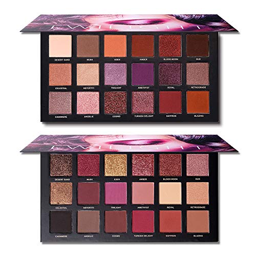 Product Cover UCANBE 2 Twilight Dust Eyeshadow Palette Makeup Set (01+02), Natural Matte Shimmer Glitter Highly Pigmented Long Lasting Eye Shadow Powder Pallets