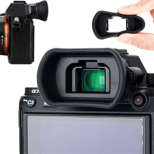 Product Cover Soft Silicon Camera Viewfinder Eyecup Eyepiece Eyeshade for Sony A7RIV A7 A7II A7III A7R A7RII A7RIII A7S A7SII A9 A9II A58 A99II Eye Cup Protector Replaces Sony FDA-EP18 FDA-EP16 FDA-EP15