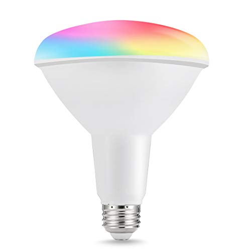Product Cover LOHAS BR40 Smart Light Bulb, RGB Multicolored Flood Light, WiFi Control 100W-150W Equivalent, E26 15 watt Alexa Google Assistant Compatible 1450 Lumens Recessed Lighting for Normal Home Lighting