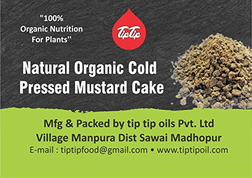 Product Cover TIP TIP® Mustard Oil Cake Powder Multipurpose Fertilizer and Plants Growth Organic Booster Food for Gardening Plantation lawns and Flowering (Pack of 1 Each Pack 900 gm)
