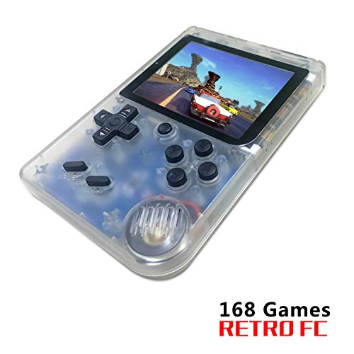 Product Cover BAORUITENG Handheld Games Console for Kids Adults - Retro Video Games Consoles 3 inch Screen 168 Classic Games 8 Bit Game Player with AV Cable Can Play on TV (t-White)