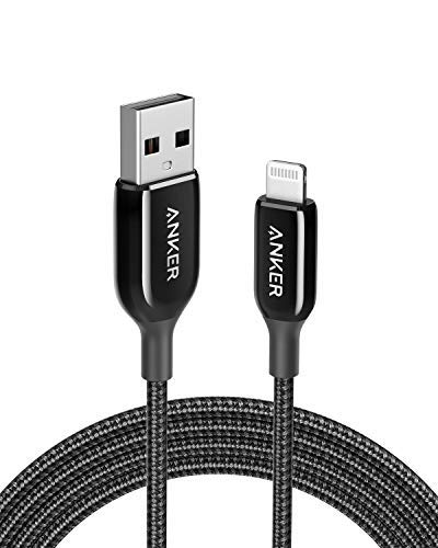 Product Cover iPhone Charger Cable, Anker Powerline+ III Lightning to USB A Cable, (6ft MFi Certified), USB Charging/Sync Lightning Cord Compatible with iPhone 11 / Xs MAX/XR/X / 8/7 / AirPods, iPad and More