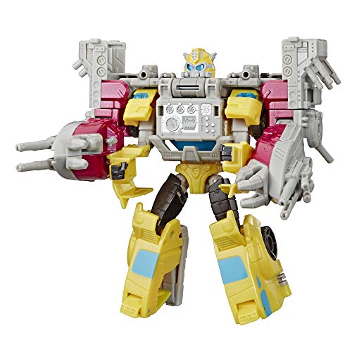 Product Cover Transformers Toys Cyberverse Spark Armor Bumblebee Action Figure - Combines with Ocean Storm Spark Armor Vehicle to Power Up - for Kids Ages 6 and Up, 5.75-inch