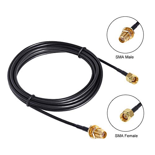 Product Cover WiFi Antenna Extension Cable with SMA Male to SMA Female Coax Connector 3m/ 10FT by QUEENTI