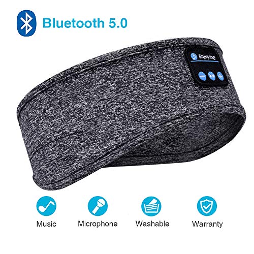 Product Cover Sleep Headphones, Bluetooth Sleep Headphones,Headband Headphones with Built -in Speakers, Sports Headband with Bluetooth Headphones for Sleeping, Running, Yoga (Grey)