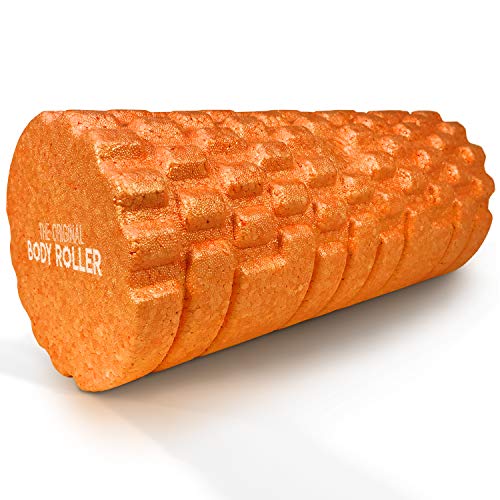 Product Cover The Original Body Roller - High Density Foam Roller Massager for Deep Tissue Massage of The Back and Leg Muscles - Self Myofascial Release of Painful Trigger Point Muscle Adhesions - 13