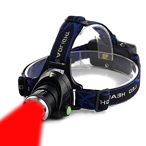 Product Cover AuKvi Red Light Headlamp,3 Mode Red LED headlamp,Zoomable Red headlamp,Adjustable Focus Red LED Headlight For Astronomy, Aviation, Night Observation,etc
