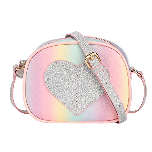 Product Cover CMK Trendy Kids Mini Heart Shape Kids Purse and Handbags for Little Girls Cross Body Bag for Toddlers (PKBURB), Small