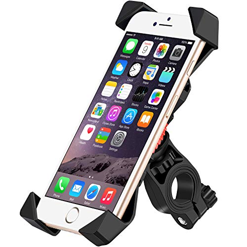 Product Cover YQXCC Bike Phone Mount Bicycle Holder/Bike Accessories/Bike Phone Holder /360° Rotation Universal Cradle Clamp for iOS Android Smart Phone (Black)