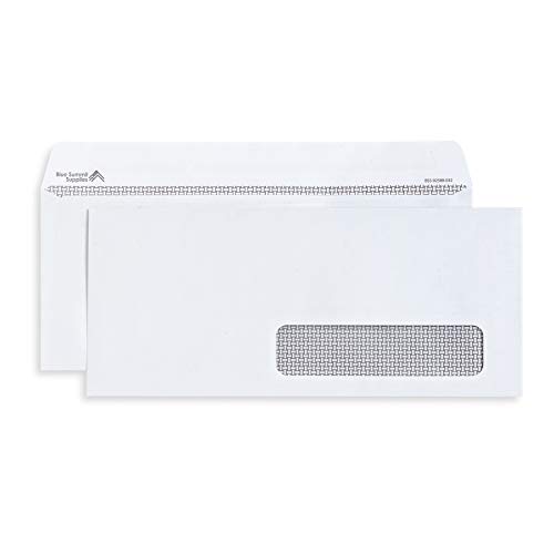 Product Cover 500 Self Seal Number 10 Single Right Window Envelopes - Security Lining - Designed for Secure Mailing of Invoices, Documents, and Business Statements, 4 1/8 x 9 1/2 Inches, 500 Ct
