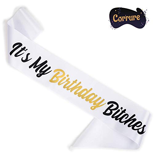 Product Cover CORRURE Birthday Sash for Women - Soft White 