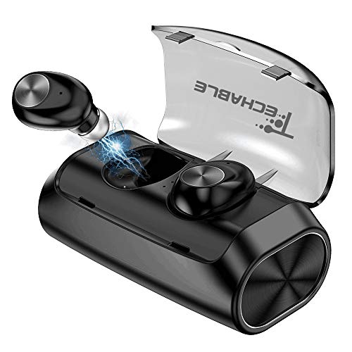 Product Cover TECHABLE Wireless Bluetooth Earbuds | Wireless Earbuds | Bluetooth Headphones - with Built-in mic and 2600mAh Power Bank/Charging case [BT 5.0+EDR, Water-Resistant IPX5]