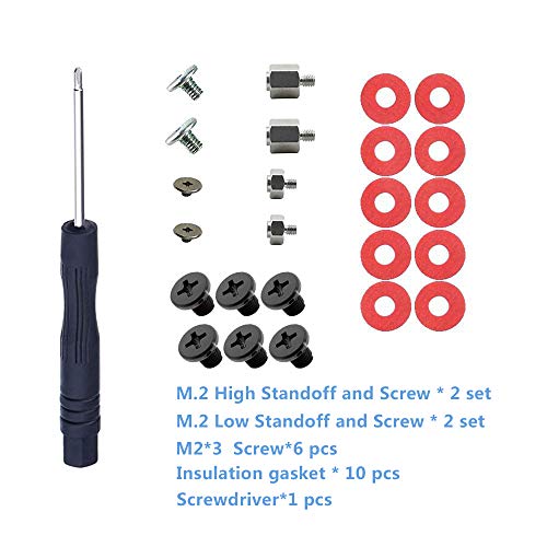Product Cover JkerTech M.2 SSD Drives Mounting Screws Kit Components for Asus ASRock Motherboard and NGFF (M.2 Screws)