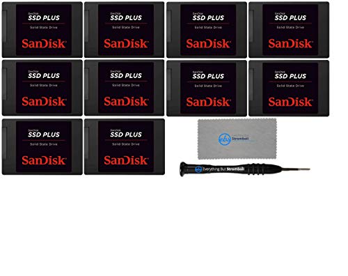 Product Cover SanDisk SSD Plus 120GB Internal SSD (10 Pack Bundle) - SATA III 6 Gb/s, 2.5