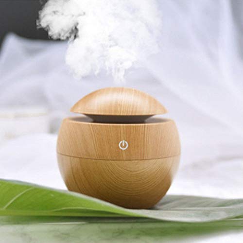 Product Cover Brezzycloud Wooden Aroma Mini Wood Finish Air Diffuser Humidifier, Air Oil Diffuser Air Purifier Air Freshener (Multi Color) (ASSORTED)
