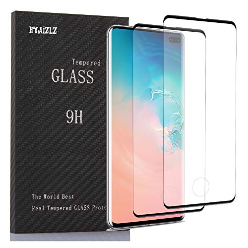 Product Cover HYAIZLZ Galaxy S10 5g Screen Protector HD 3D 9H Hardness Tempered Glass Screen Protector Support Fingerprint Unlock Function Compatible with Galaxy s10 5g 6.7inch (2019),2pcs