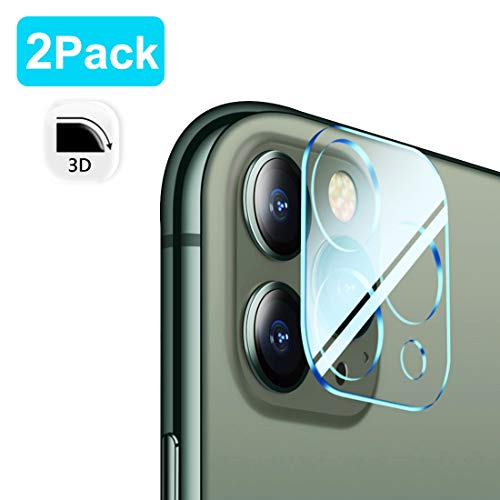 Product Cover Tamoria [2 Pack] 3D Oneness Screen Protector Camera Lens for iPhone 11 Pro/iPhone 11 Pro Max HD Clear Tempered Glass 9H Anti-Scratch Anti-Fingerprints No Bubbles Smooth Touch Camera Protector