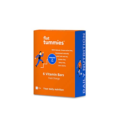 Product Cover Flat Tummies Vitamin Bar with Fresh Orange, 35g (Pack of 12)