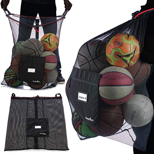 Product Cover Athletico Extra Large Ball Bag - Mesh Soccer Ball Bag - Heavy Duty Drawstring Bags Hold Equipment for Sports Including Basketball, Volleyball, Baseball, Swimming Gear or The Beach
