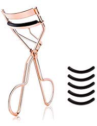 Product Cover Professional Eyelash Curler With Silicone Pressure Refill Pads Fits All Eye Shapes-No Pinching,Get Charming Curled Eyelashes, Fits All Eye Shapes (Rose Gold)